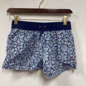 Patagonia blue white printed water shorts XL